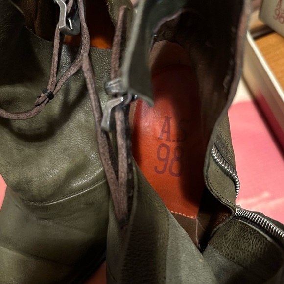 AS.98 green heeled booties - Picture 7 of 14